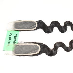 Cabello Humano Natural Indio Sin Procesar, Doble Trama a Máquina, Sin Caída, Cierre 2*6, Ondulado Natural, Ondulado Corporal, Paquetes de Cabello Humano Virgen - Product Image 3