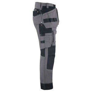 Men’s Custom Workwear Pants in Gray Fit <b>Cargo</b> <b>Trousers</b> with Adjustable Waist And Premium Comfortable Everyday Wear - Product Image 4