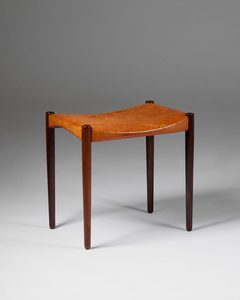 Tabouret en bois et cuir de style vintage meilleure qualité en bois et cuir utilisé pour décorer la maison avec tabouret latéral en bois fait à la main - Product Image 2