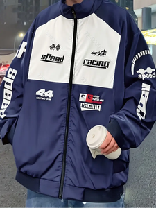 Veste unisexe tendance coupe-vent anti-UV imprimée 360g% polyester à manches longues pour le printemps et l'automne, vêtements de course automobile et de moto FORVEX - Product Image 5