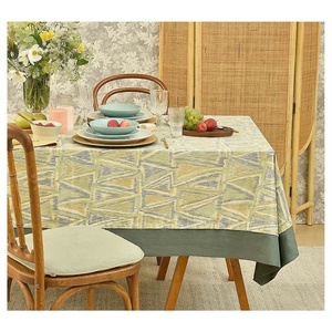New Beautiful Solid <b>Table</b> Cover Hotels Handmade 100% Organic Cotton Fabric Waterproof Disposable Customized Color Outdoor Use - Product Image 5