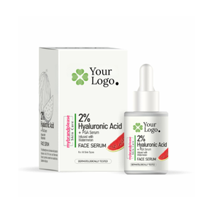 Suero facial con 2 por ciento de ácido hialurónico y ácido poliglutámico para una hidratación intensa Piel regordeta y sensación de textura suave - Product Image 1