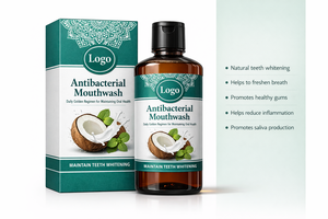 Bain de bouche certifié haleine fraîche saveur noix de coco menthe pour soins bucco-dentaires quotidiens, emballage personnalisable OEM/ODM, blanchiment des dents sain - Product Image 2