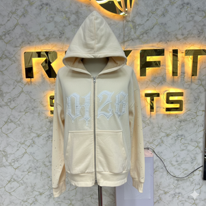 Sudadera con Capucha y Cremallera de Diseño Personalizado para Hombre, 100% Algodón, Venta Directa de Fábrica, Precio Económico, Más Demandada - Product Image 2