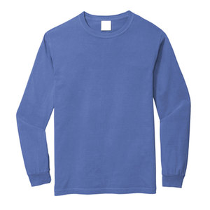 เสื้อยืดแขนยาวพิมพ์ลาย DTG สำหรับผู้ชายและพิมพ์โลโก้ด้วยสีแดงเข้ม - Product Image 3