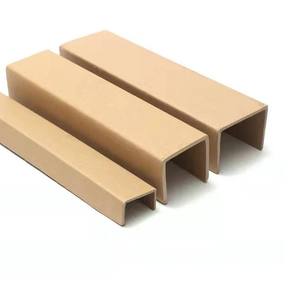 Protectores de borde de papel artesanal Papel Kraft protector en forma de U para reforzar cajas de cartón - Product Image 4
