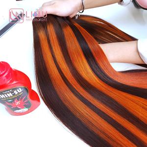 Color único, hueso de menta recto, 8 pulgadas a 30 pulgadas, cabello crudo vietnamita, cabello de trama Genius, cabello de doble dibujado, venta al por mayor, cabello LINU - Product Image 2