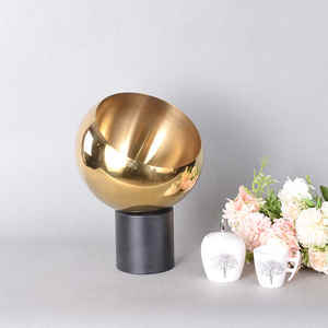 Ensemble de service bol à fruits rond forêt dorée avec base noire en métal excellente qualité salle à manger décorative pour la décoration intérieure 2023 - Product Image 1