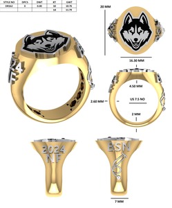 Bague Moissanite en or 10 carats exclusive E couleur coupe brillante VVS2 clarté unisexe design de luxe bijoux de mode en gros - Product Image 4