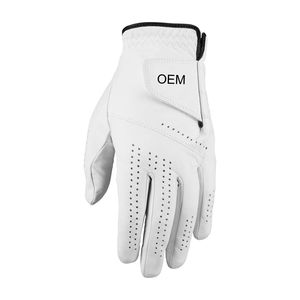Guantes de Golf de piel de cordero de PU para hombre de alta calidad, equipo deportivo antideslizante transpirable, cuero genuino, mano izquierda derecha, paquete individual directo - Product Image 1