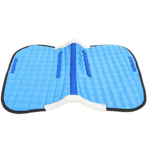 Contoured Non-Slip Horse Saddle Pad with Artificial Fur Lining Shock Absorbing <b>Quilted</b> Half Pad for English Riding - Product Image 4