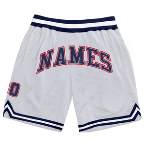 ปรับแต่งกางเกงขาสั้นบาสเกตบอล Sublimated สำหรับผู้ชายสีขาว100% โพลีเอสเตอร์ตาข่ายผ้าที่ดีที่สุดสบายกีฬาวิ่งที่มีคุณภาพสูง - Product Image 1