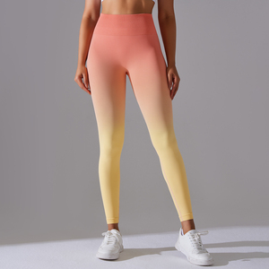Trendin' High Waist <b>Butt</b> <b>Lift</b> Sweat-Wicking Elastic Waist Solid Spandex/Nylon Workout Running Yoga Pants <b>Leggings</b> - Product Image 3
