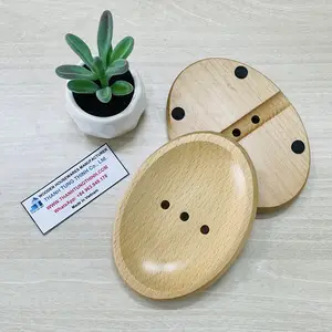 2023 Wooden soap dish for bathroom decoration WhatsApp: +84 961005832