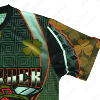T-shirt personnalisé en couleur à manches longues et col rond coupe athlétique avec impression numérique de sublimation T-shirts pour hommes