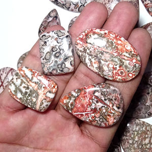 ทำด้วยมือธรรมชาติเกรดสูงผิวเสือดาว Jasper หลวมควอตซ์อัญมณีสำหรับงานฝีมือทำเครื่องประดับขนาดและรูปร่างฟรี - Product Image 5