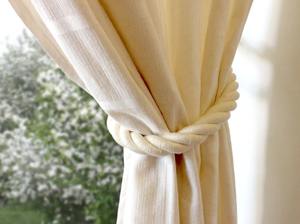 Coton. Une attache de corde naturelle de 1 ", 31 1/2" de long. Style rustique, finition nautique et minable, neutre pour chaque combinaison de couleurs - Product Image 2