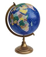 Support en bois et marbre, Globe du monde en métal, pour bureau, Globe de décoration de Style moderne, pour la maison, cadeau de noël