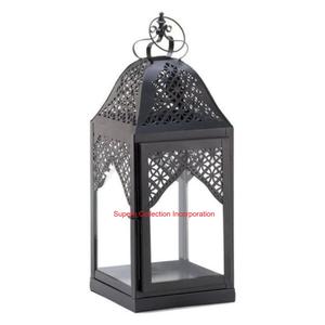 Première qualité fer métal verre argent marocain décoration de la maison bougeoir lanterne pour intérieur extérieur événement décor - Product Image 4