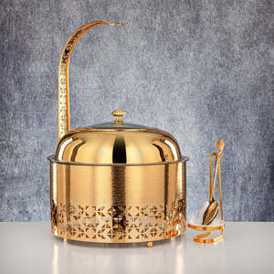 ชุดอุ่นอาหารสแตนเลสคุณภาพสูงพร้อมขาตั้ง เหมาะสำหรับบุฟเฟ่ต์และงานจัดเลี้ยง - Product Image 3