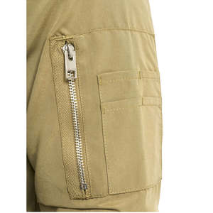 Blousons aviateur en toile pour homme légers et de haute qualité, fermeture éclair, ourlet et poignets côtelés, séchage rapide, style décontracté et tendance - Product Image 3