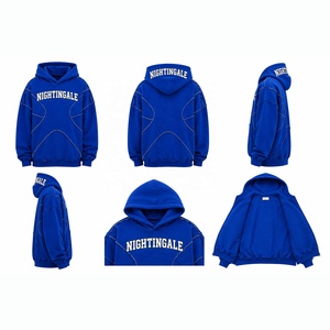 2026 Latest <b>Oversized</b> Panel <b>Stitch</b> Pullover Fleece <b>Hoodie</b> Heavyweight Drop Shoulder Casual Winter Streetwear Custom <b>Hoodie</b> - Product Image 5