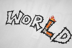 Peso pesado de alta calidad personalizado 100% algodón lavado ácido Streetwear gráfico camisetas Vintage de gran tamaño Multicolor hombres cuello redondo - Product Image 6