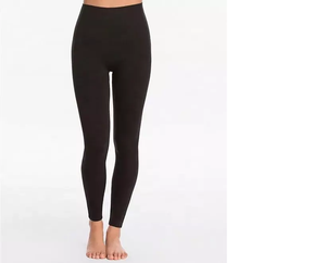 High Waist Seamless Black <b>Yoga</b> Leggings Full Length Elastic Waist Solid Color Spandex Nylon <b>Pants</b> for <b>Women</b> - Product Image 1
