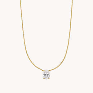 Collier chaîne en or plaqué rhodium Arden avec pendentif animal en zircon pour mariage et fiançailles - Product Image 2