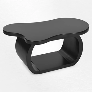 Lineage Corporation Mesa de centro de madera maciza Estante de piso portátil con diseño de nube Agregar elegancia moderna caprichosa a cualquier habitación - Product Image 3