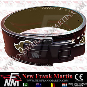 Nfm เข็มขัดยกน้ำหนักออกกำลังกายแบบปรับแต่งได้สำหรับเด็ก akatsuki ลายเมฆหนังวัวสำหรับฝึกออกกำลังกาย - Product Image 5