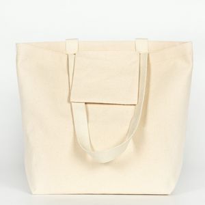 Sac fourre-tout en toile personnalisé avec logo, motif uni, doublure en polyester laminé, taille 17 x 14 x 6 (45 x 35 x 15 cm) - Product Image 4