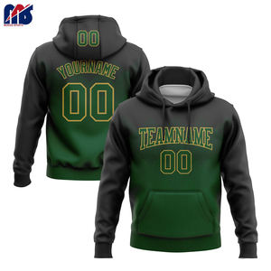 Sweat à capuche personnalisé imprimé par transfert de chaleur coupe ample solide et écologique avec logo de l'équipe Nom et numéro du joueur - Product Image 4