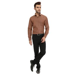 High Quality Mens Brown Button Down Shirt for Casual Wear Workwear <b>Travel</b> and Outdoor Use Available for Affordable Price - Product Image 1