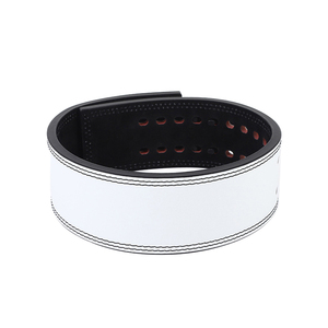 2025 personalizado al por mayor 10mm palanca de levantamiento de pesas Piel de pantorrilla 4 capas transpirable Fitness palanca cinturón Powerlifting cinturones gancho bucle - Product Image 1