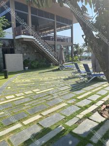 Dalles personnalisées en pierre bleue à frotter rugueux Vente Pavé de surface en carrelage pour chaussée extérieure - Product Image 3