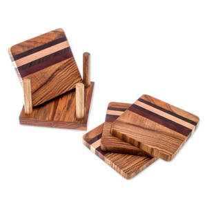 Sous-verres en noyer en bois naturel mangue à la demande pour dessus de table de bureau produit exigeant écologique à prix raisonnable - Product Image 1