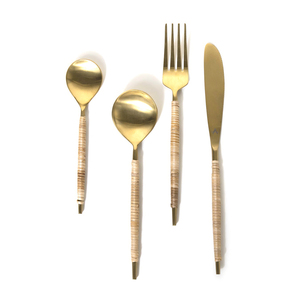 Modern Design Made in India Knife <b>Fork</b> <b>Spoon</b> Gold Dinnerware <b>Set</b> Stainless Steel Royal Cutlery <b>Set</b> for Restaurant Hotel Usage - Product Image 1