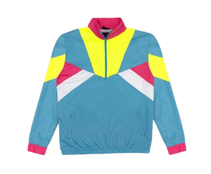 Chaqueta cortavientos de bloque de Color de talla grande, jersey de Color de retazos transpirable, chaqueta a prueba de viento de nailon para mujer con la mejor calidad - Product Image 6