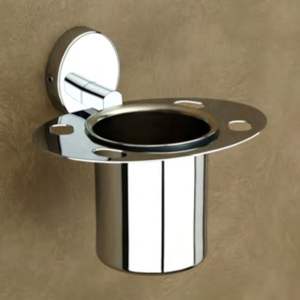 MISHWA Organisateur de brosse à dents en acier inoxydable PP-504 Raccord de salle de bain moderne Finition antirouille Usage hôtelier et résidentiel Vente en gros - Product Image 1