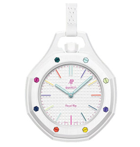 PROMO Montre de poche Swatch x AP Royal Pop <span class=keywords><strong>Huit</strong></span> Blanc et bracelet, boîte et papier - Product Image 1
