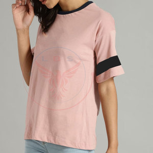 T-shirts pour femmes en tissu polaire 100% coton écologique de haute qualité, coupe classique, logo personnalisé, couleur unie - Product Image 2