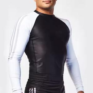 2025 personalizado BJJ Rash Guard poliéster transpirable sublimación impresa alta calidad diseño personalizado Rashguard hombres Rash Guard - Product Image 3