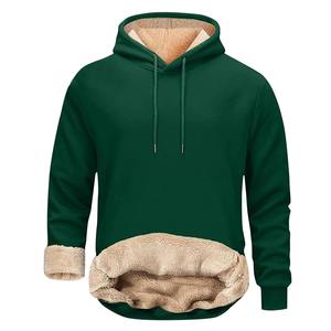 Hoodies pour hommes sweat à capuche doublé polaire épais pull d'hiver chaud sweat à capuche décontracté coupe-vent vêtements masculins - Product Image 6