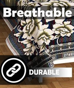 Solapur chaddar Ga Trải Giường đơn | 300 hoa cao cấp TC cotton chaddar | mềm mại, bền, thanh lịch và thoải mái lâu dài - Product Image 6