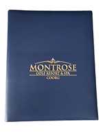 Porte-menu en cuir PU de luxe avec logo personnalisé, format A4, pour hôtel, restaurant, multicolore, certifié ISO9001, haute qualité