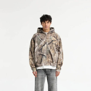 Sudaderas con capucha sublimadas de impresión de alta calidad de mezcla de algodón superventas para hombres Sudaderas con capucha térmicas de sublimación de diseño personalizado para hombres - Product Image 4