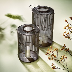 New Look Metal Wire Floor & Hanging Candle <b>Lantern</b> Black Finished For Home Garden Outdoor Lights Decorative <b>Lantern</b> - Product Image 4