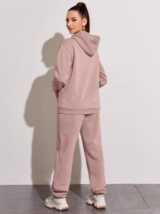 Survêtements à capuche respirants à séchage rapide pour femmes, pantalon de jogging 100% coton, tissu doux, grande taille pour nouvel arrivage - Product Image 3