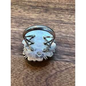 Bague en turquoise et argent sterling, objet culturel Navajo, taille 6.75 - Product Image 3